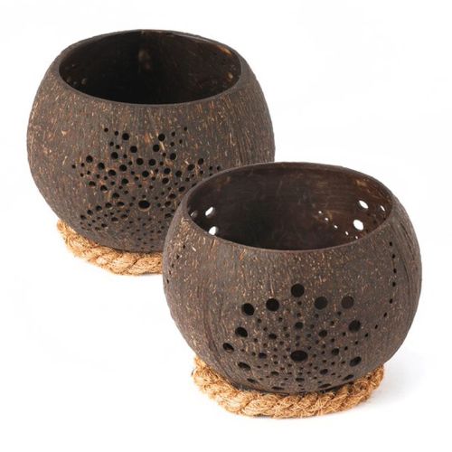 Coconut candle holder - Image 1